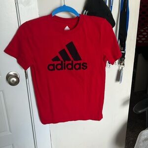 Boys Red Adidas Size Large Shirt